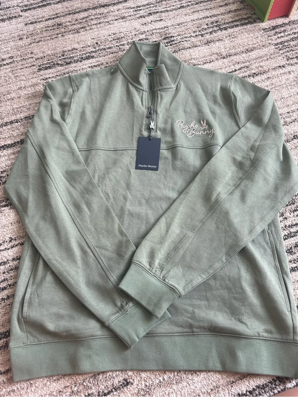 Psycho Bunny Kids Desert 1/4 Mock Zip‎